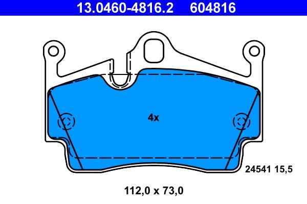 لنت ترمز آته (ATE)  - 13.0460-4816.2