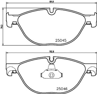 لنت ترمز هلا پاجید (HELLA PAGID)  - 8DB 355 015-251 1