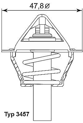 ترموستات بورگوارنر (والر) (BorgWarner (Wahler))  - 3457.90D