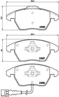 لنت ترمز برمبو (BREMBO)  - P 85 075