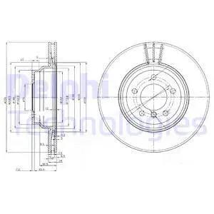 دیسک ترمز دلفی (DELPHI)  - BG3959 0
