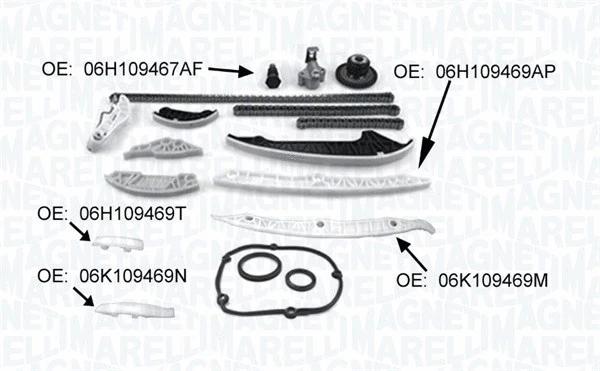 کیت زنجیر تایم مگنتی مارلی (MAGNETI MARELLI)  - 341500001370