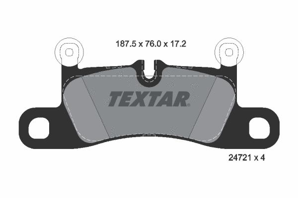 لنت ترمز تکستار (TEXTAR)  - 2472101