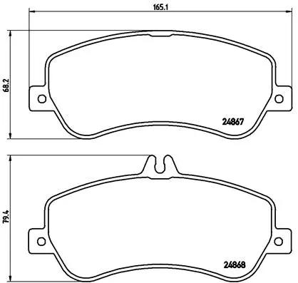لنت ترمز برمبو (BREMBO)  - P 50 086