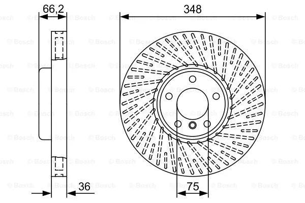 دیسک ترمز بوش (BOSCH)  - 0 986 479 W20 0