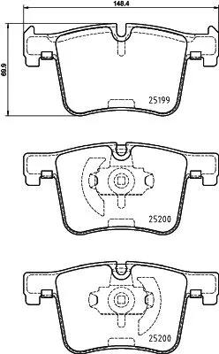 لنت ترمز هلا پاجید (HELLA PAGID)  - 8DB 355 015-781 1