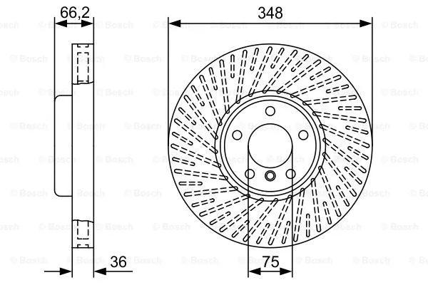 دیسک ترمز بوش (BOSCH)  - 0 986 479 W19 0