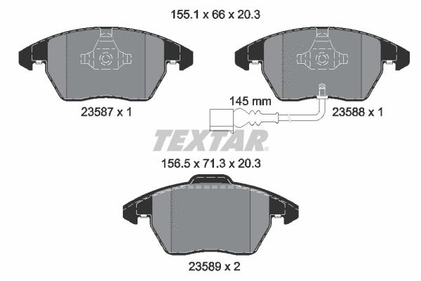 لنت ترمز تکستار (TEXTAR)  - 2358701