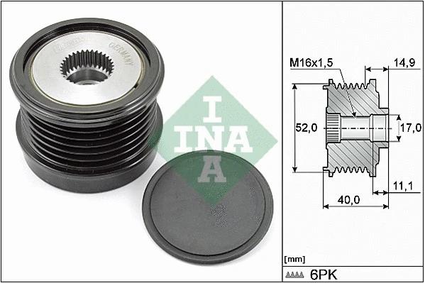 پولی کلاچ دینام اینا (INA)  - 535 0293 10