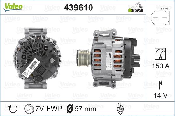 دینام والئو
 (VALEO)  - 439610 0