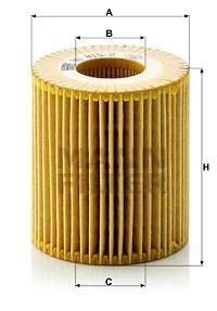 فیلتر روغن مان-فیلتر (MANN-FILTER)  - HU 815/2 x