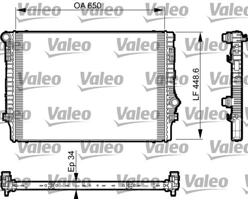 رادیاتور والئو (VALEO)  - 735548