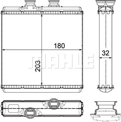 رادیاتور بخاری ماهله (MAHLE)  - AH 183 000P 0