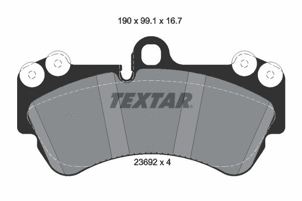 لنت ترمز تکستار (TEXTAR)  - 2369202