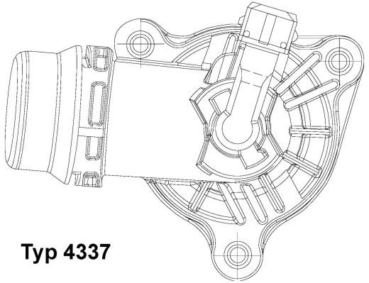ترموستات بورگوارنر (والر) (BorgWarner (Wahler))  - 4337.105D