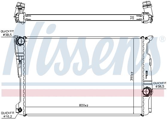 رادیاتور نیسنس (NISSENS)  - 60809 4