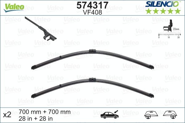 تیغه برف پاک کن والئو (VALEO)  - 574317