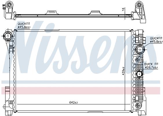 رادیاتور نیسنس
 (NISSENS)  - 67161 5