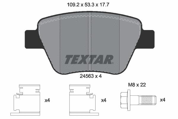 لنت ترمز تکستار (TEXTAR)  - 2456301