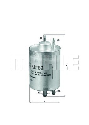 فیلتر بنزین ماهله (MAHLE)  - KL 82 0