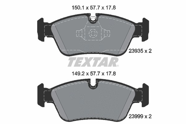 لنت ترمز تکستار (TEXTAR)  - 2393501 0