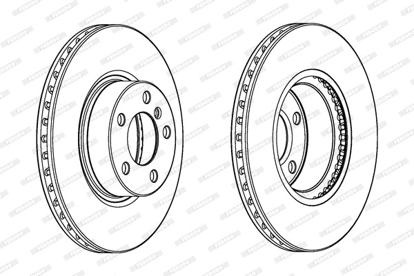 دیسک ترمز فرودو (FERODO)  - DDF2314C-1 0