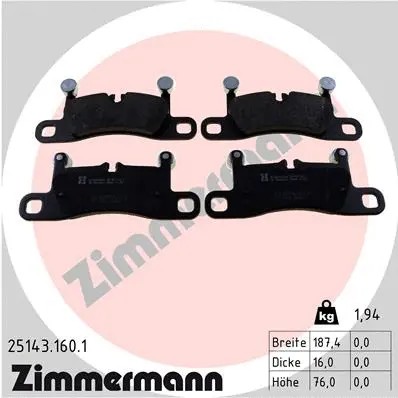 لنت ترمز زیمرمن (ZIMMERMANN)  - 25143.160.1 0