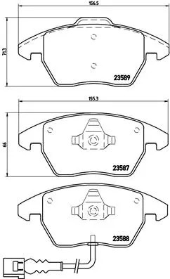 لنت ترمز برمبو (BREMBO)  - P 85 075 0