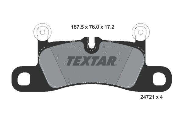 لنت ترمز تکستار (TEXTAR)  - 2472101 0