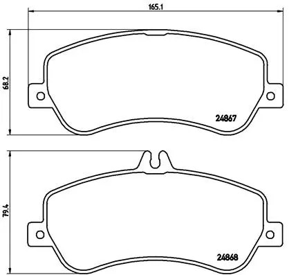 لنت ترمز برمبو (BREMBO)  - P 50 086 0