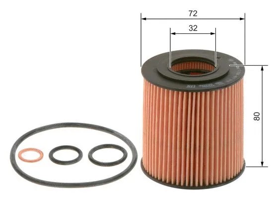 فیلتر روغن بوش (BOSCH)  - 0 986 4B7 018 4