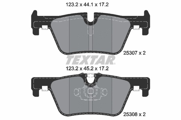 لنت ترمز تکستار (TEXTAR)  - 2530701 0