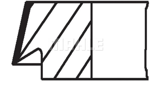 ست رینگِ پیستون ماهله (MAHLE)  - 001 RS 00163 0N0 1