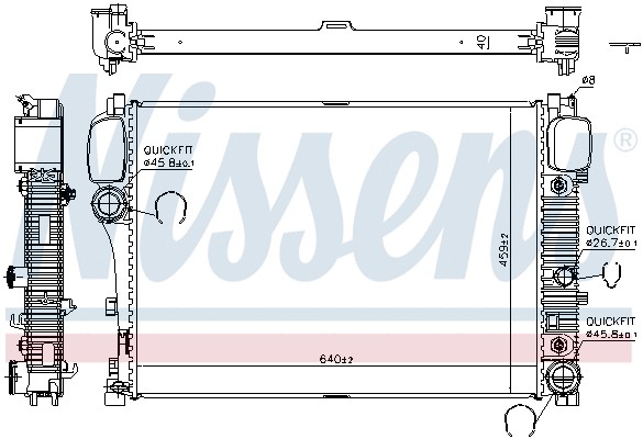 رادیاتور نیسنس (NISSENS)  - 67107A 5