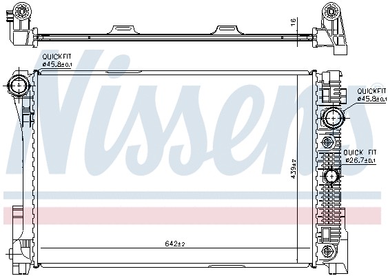 رادیاتور نیسنس (NISSENS)  - 67161 5
