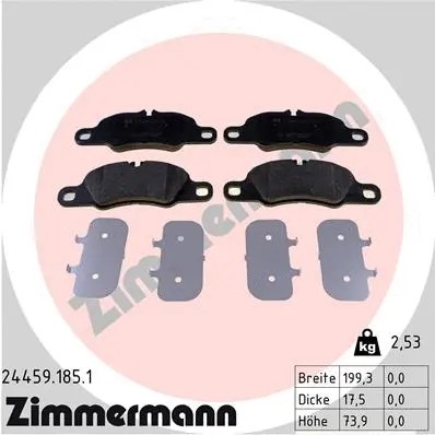 لنت ترمز زیمرمن (ZIMMERMANN)  - 24459.185.1 0