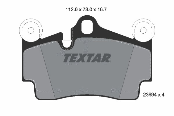 لنت ترمز تکستار (TEXTAR)  - 2369402 0