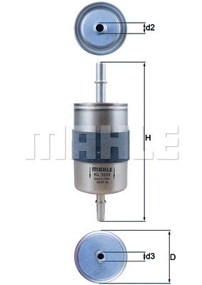 فیلتر بنزین ماهله (MAHLE)  - KL 1055 0