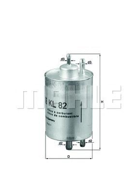 فیلتر بنزین ماهله (MAHLE)  - KL 82 0